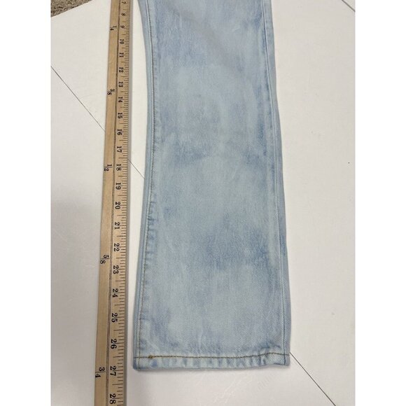 Levis Womens Jeans 26 Blue Wedgie Straight Premium Quality Distressed Button Fly - Picture 13 of 13